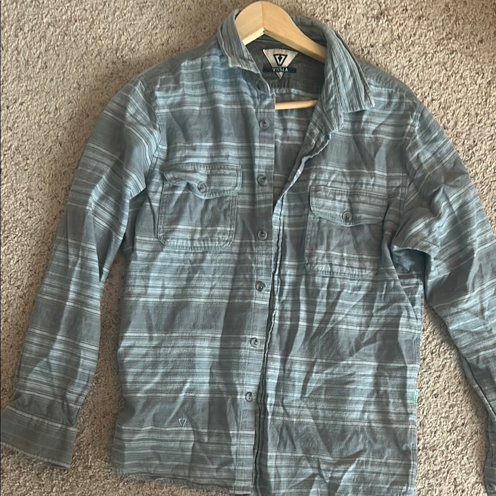 VISSLA Gray Lightweight Shirt Jacket